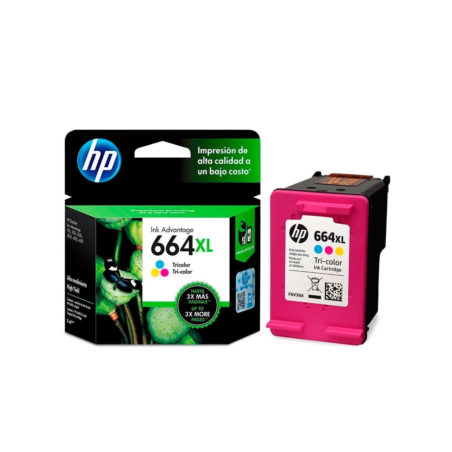 Hp Tinta Alto Rendimento 664xl Color-3
