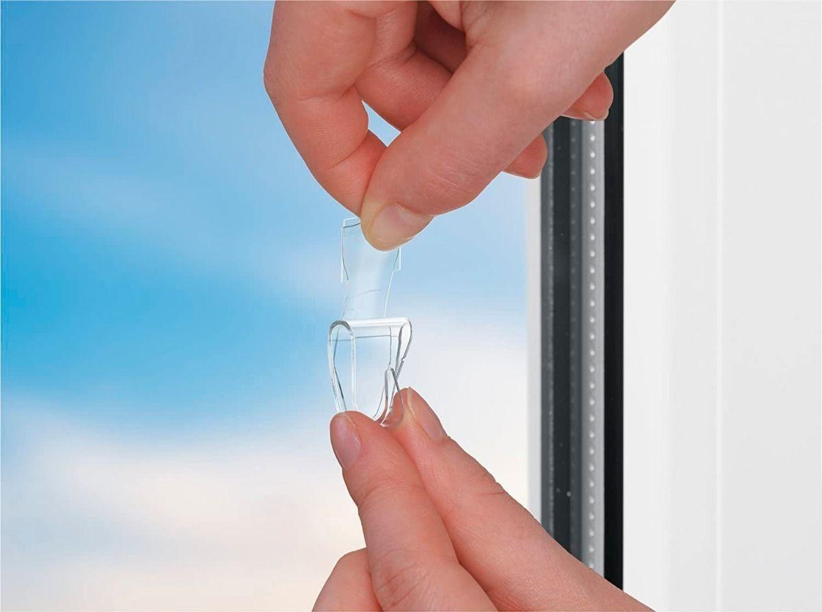 5 Perchas Ganchos Deco Transparentes De Decoración Tesa-5