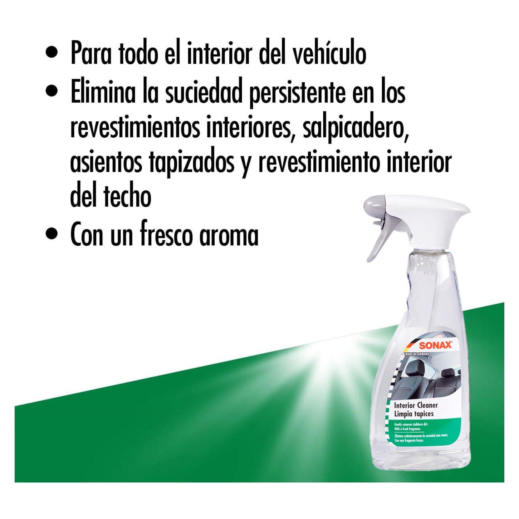 Limpiador de Interiores y Tapice SONAX 500ml Renueva Protege-4