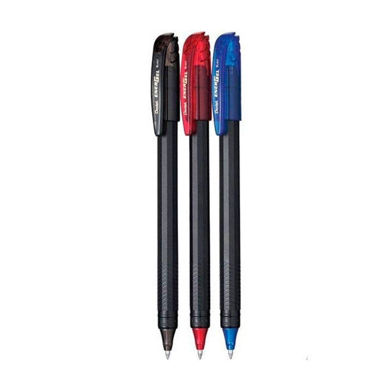 Lápiz Tinta Gel Roller Makkuro 0,7 Pentel 3 Unidades-0
