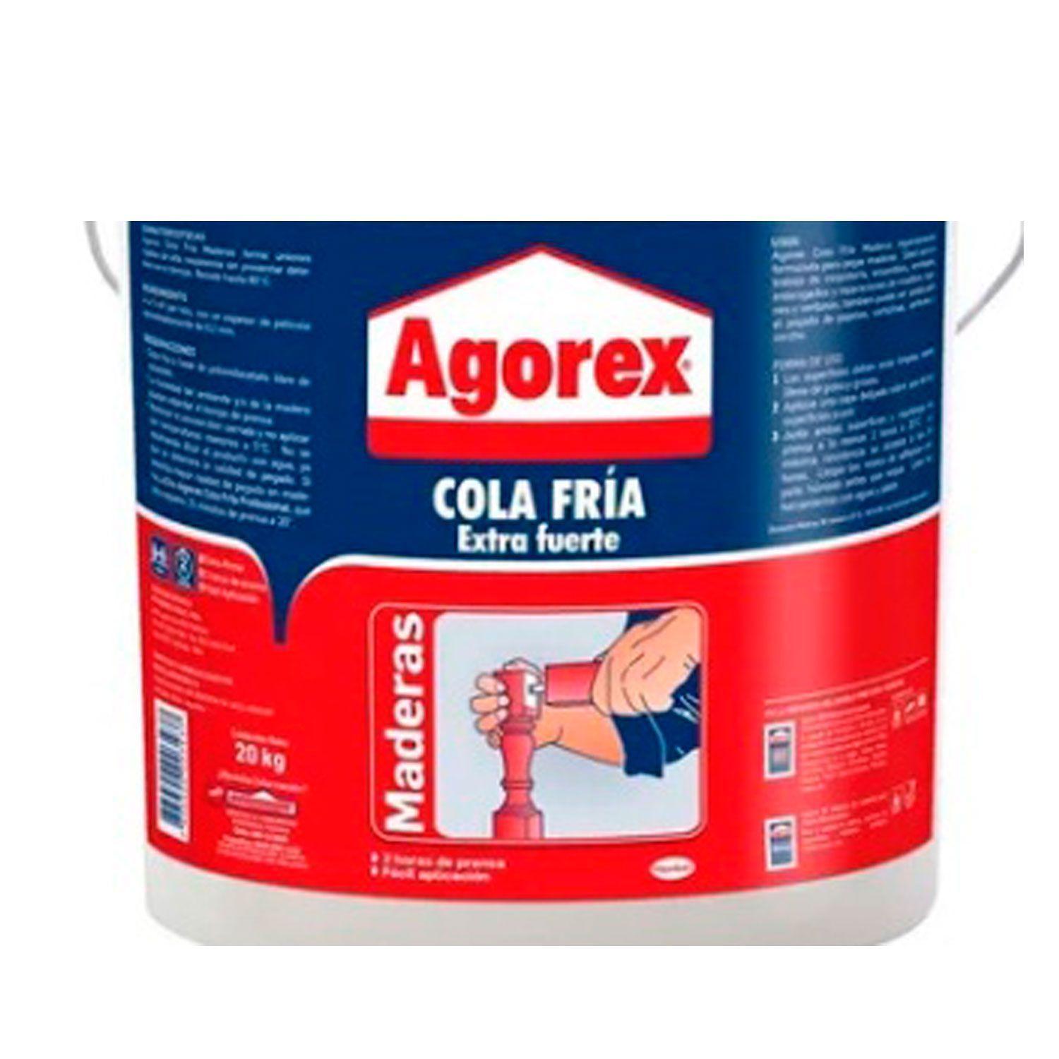 Pegamento Cola Fría Madera Balde 20Kg Agorex-4
