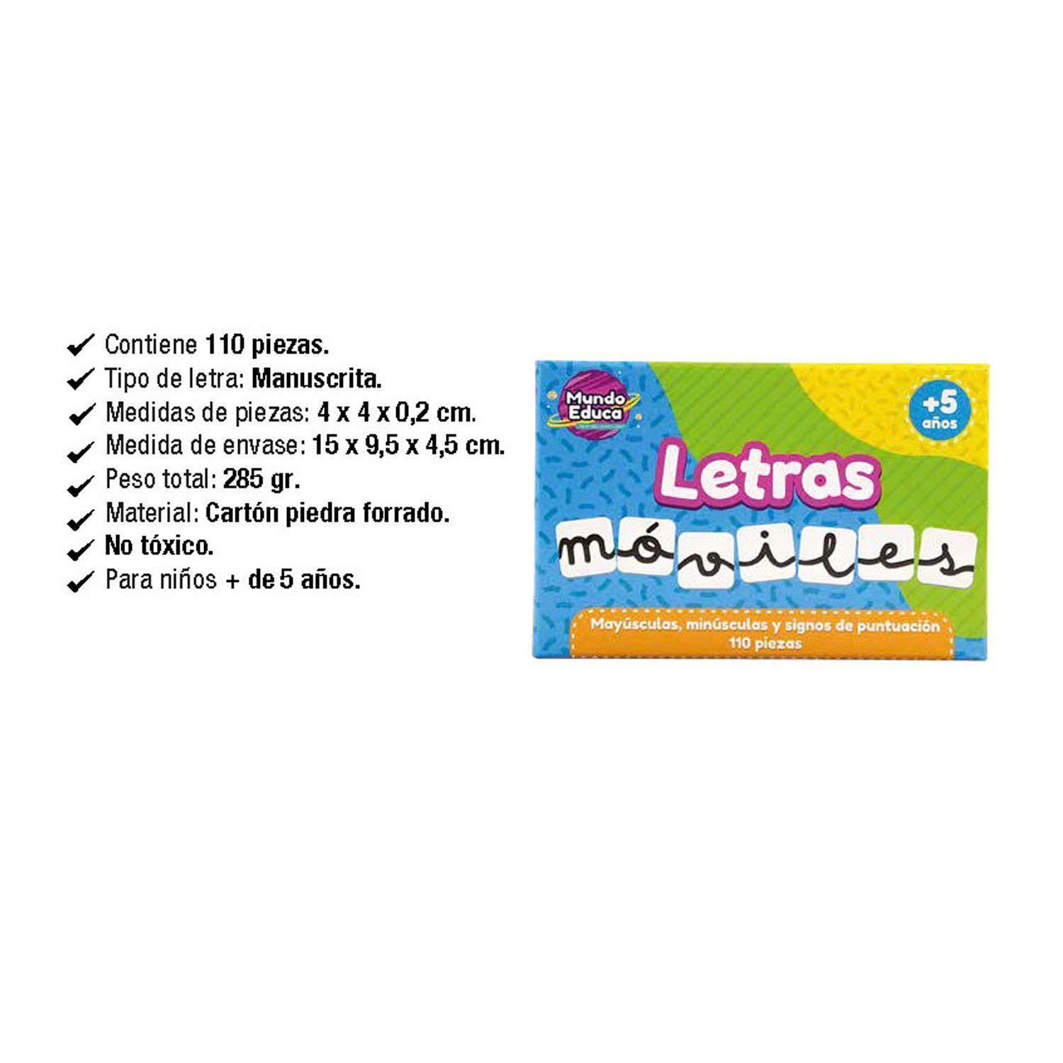 Juego Educativo Letras Moviles 110 Piezas-3