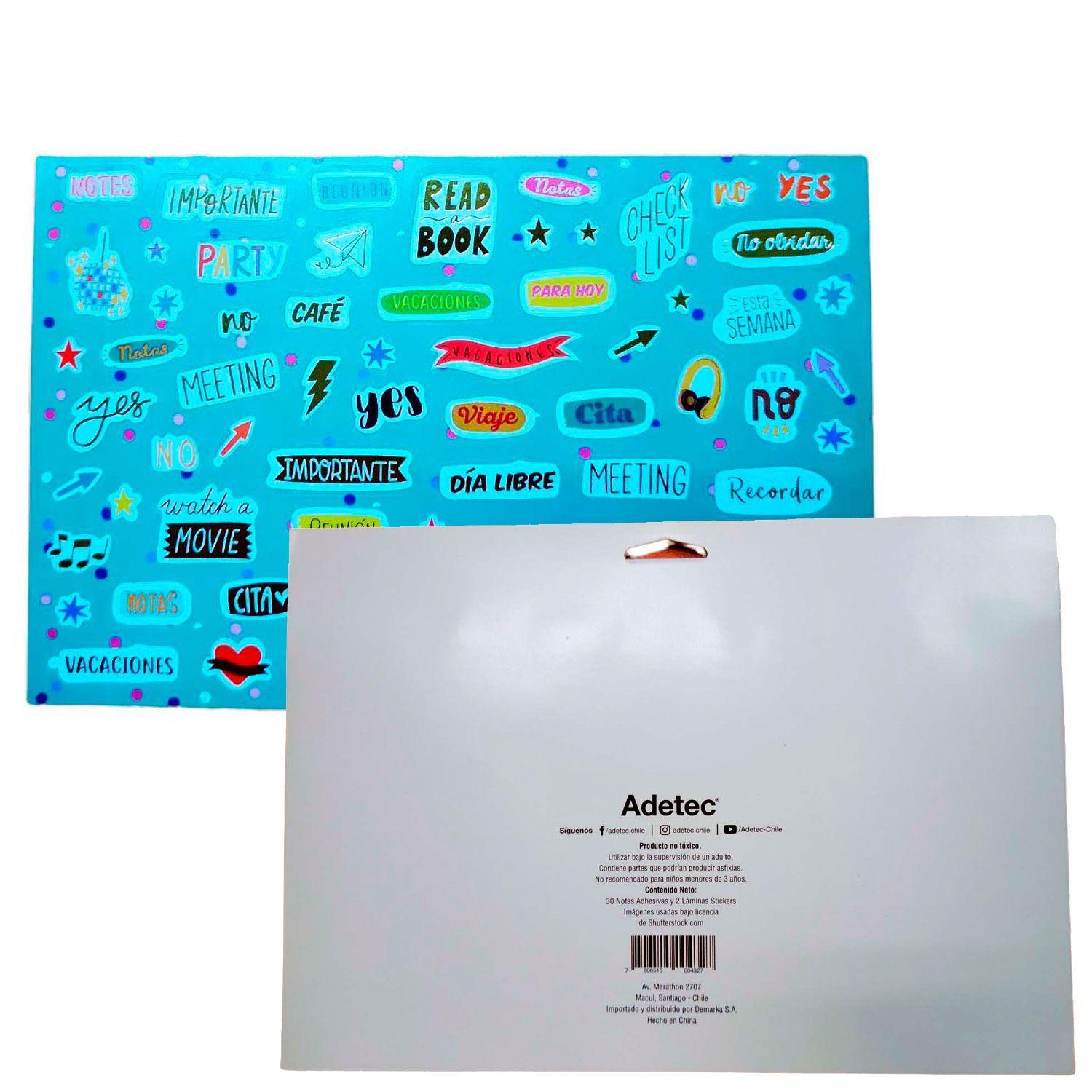 Calendario Planificador Mensual  30 Hojas + Stickers-2