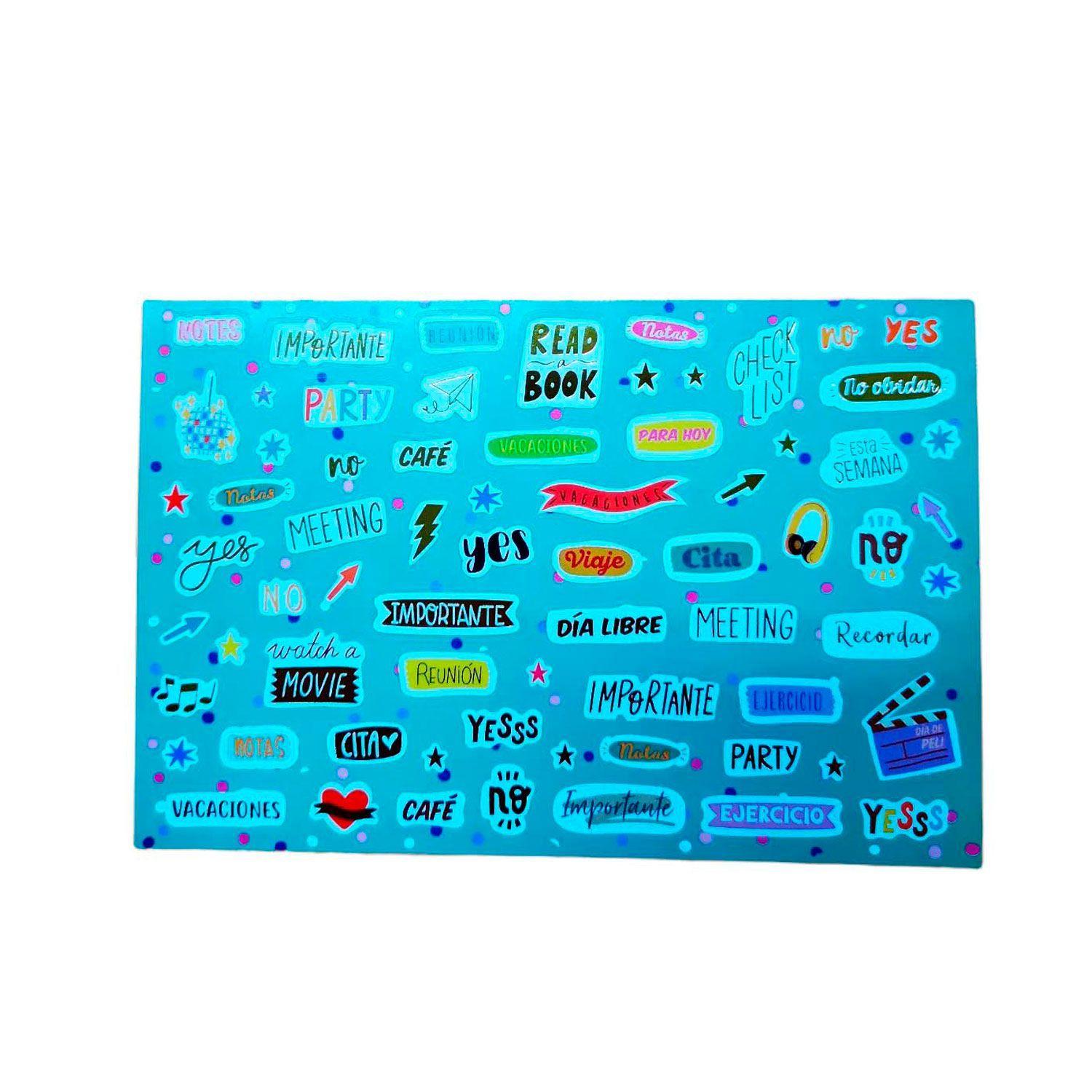 Calendario Planificador Mensual  30 Hojas + Stickers-4