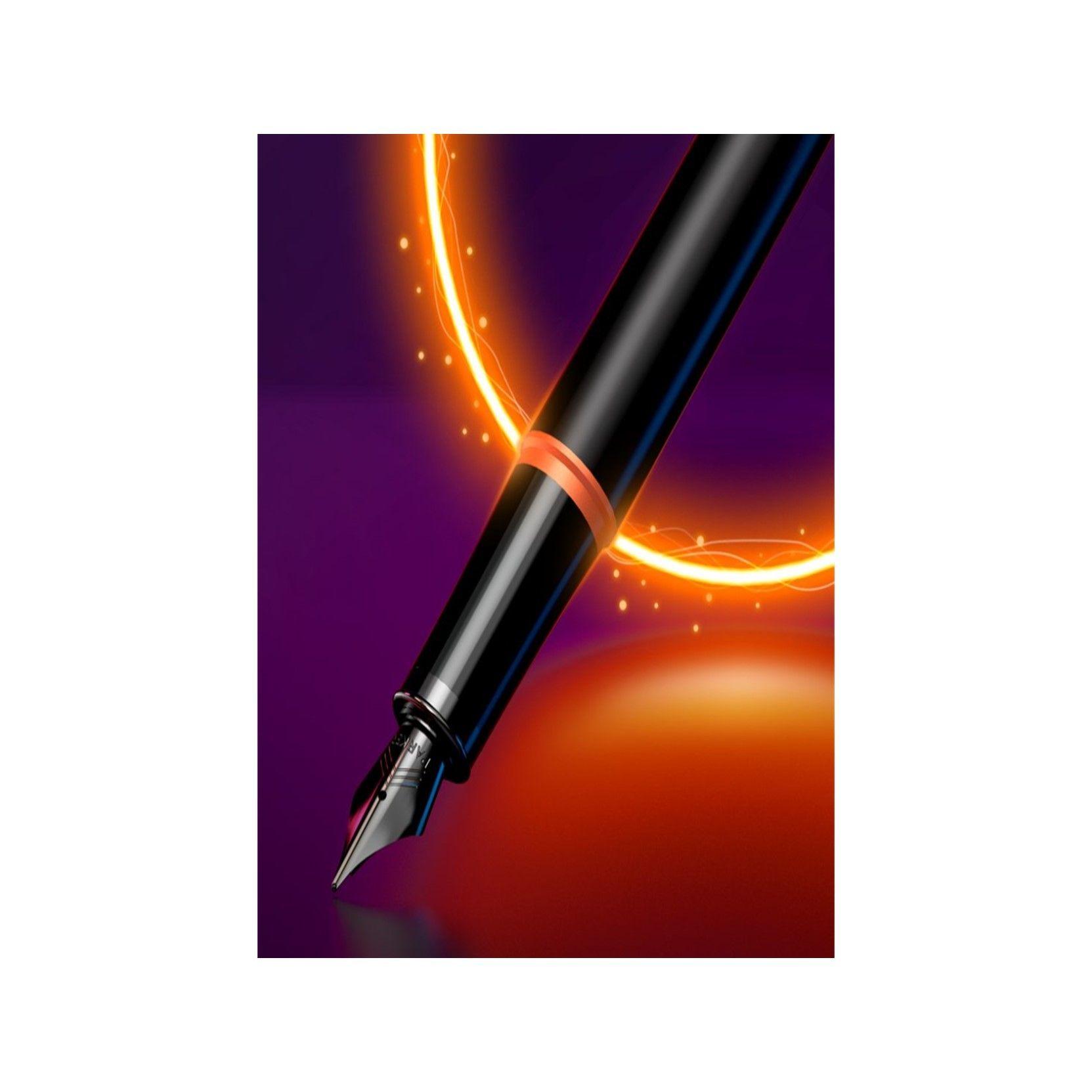 Pluma Fuente Parker IM Vibrant Rings Naranjo-4