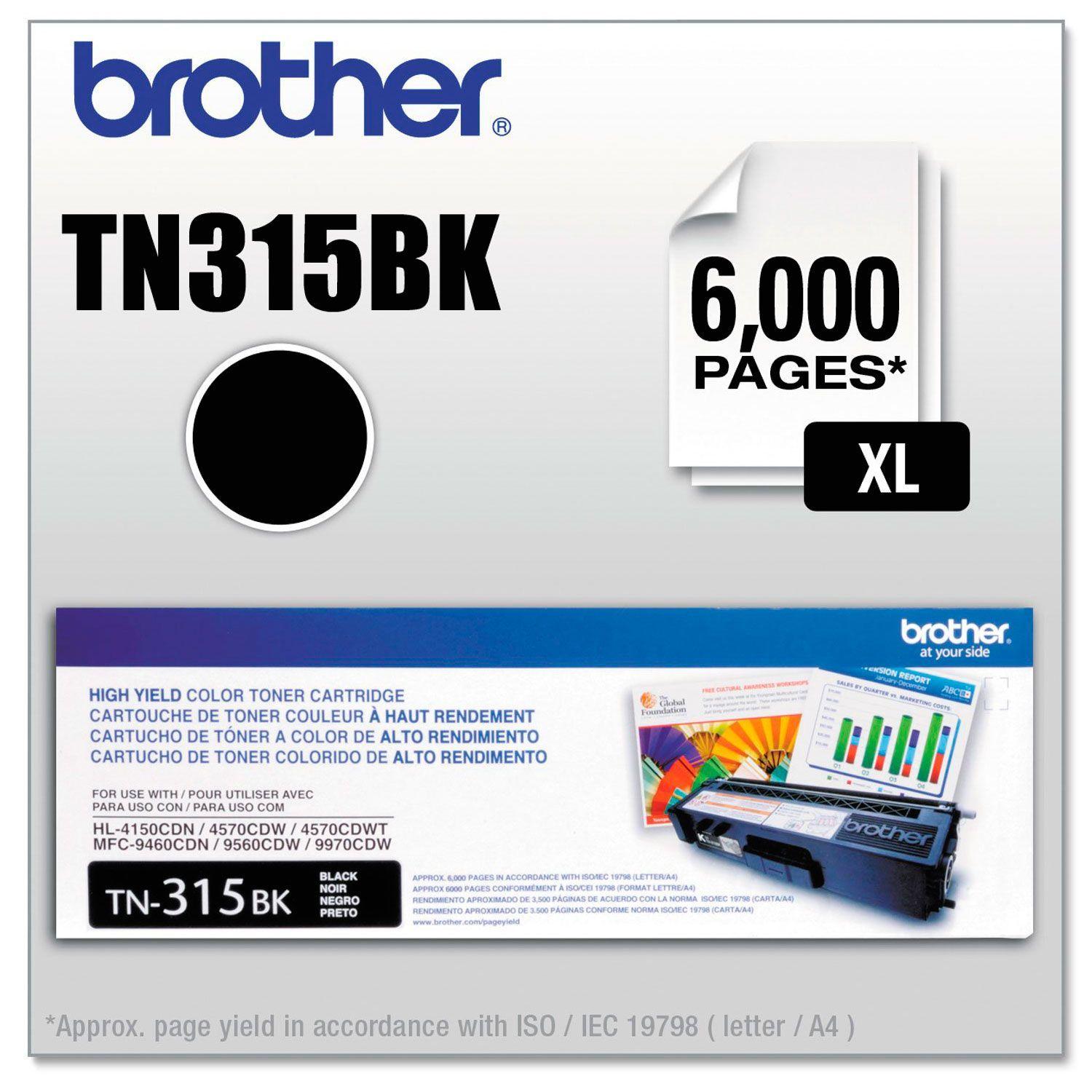 Brother Toner Tn315bk Negro Original Alto Rendimiento-4