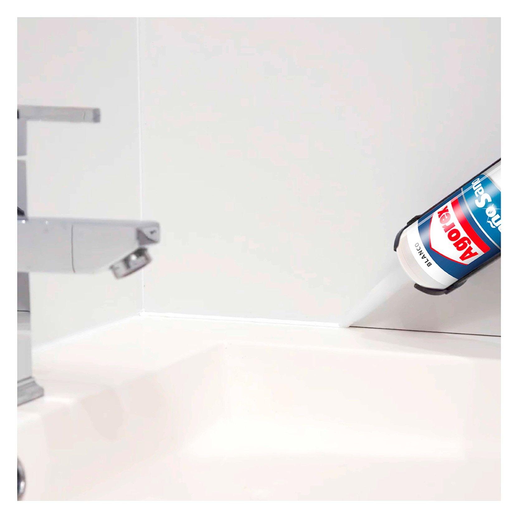 Silicona Acética Antihongos Baño y Cocina Blanco Agorex-6