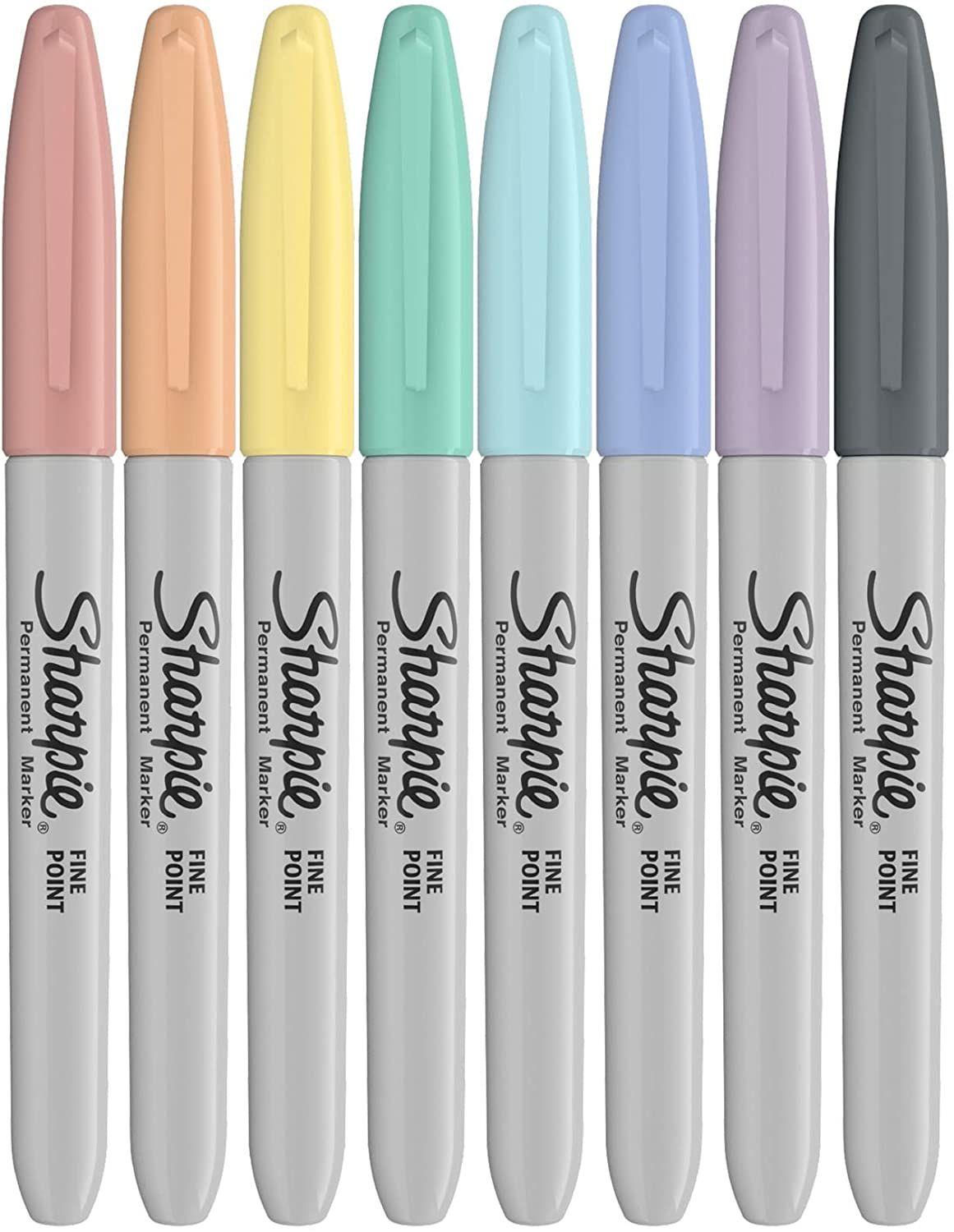 8 Plumones Marcador Permanente Sharpie Colores Vintage-2