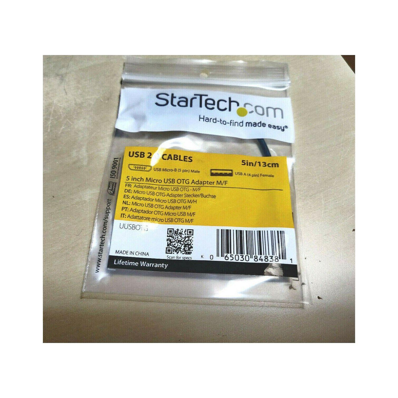Adaptador 12Cm Micro Usb Macho A Usb A Hembra OTG Startech-3