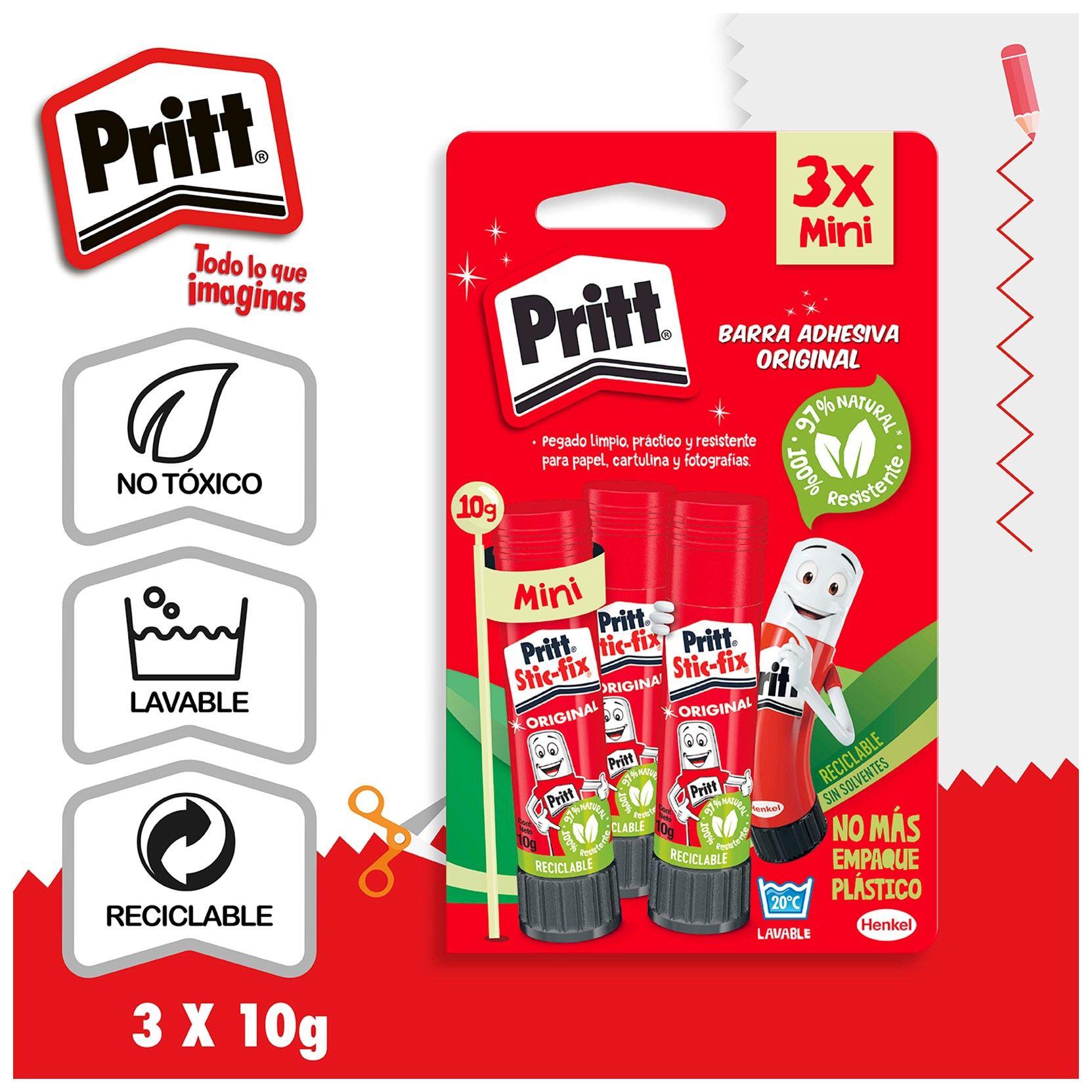Pack Pegamento Escolar Stick Fix 40g + Cola Fria 35g Pritt-2