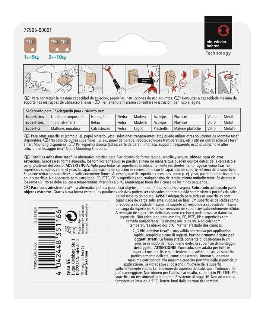 Tornillo Autoadhesivo Ladrillo Azulejos Metal Tesa 5 Kg-1