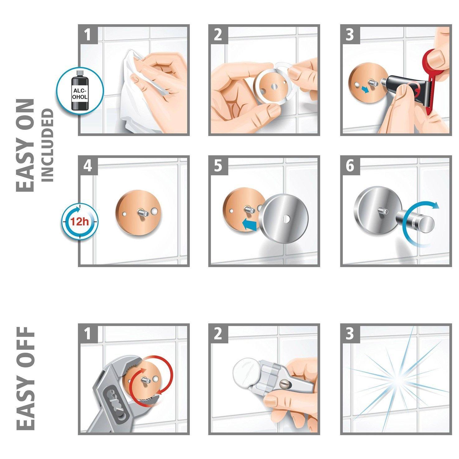 Percha Gancho Para Toallas O Bata De Baño Tesa Smooz-4