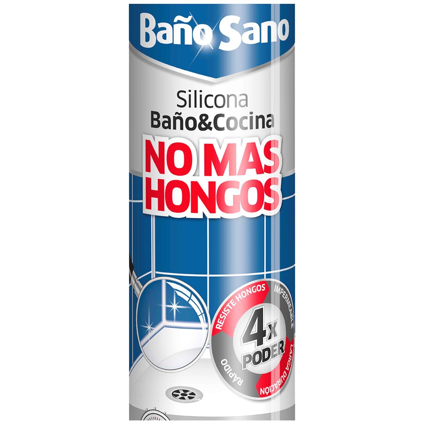 Silicona Acética Antihongos Baño y Cocina Transp Agorex-3