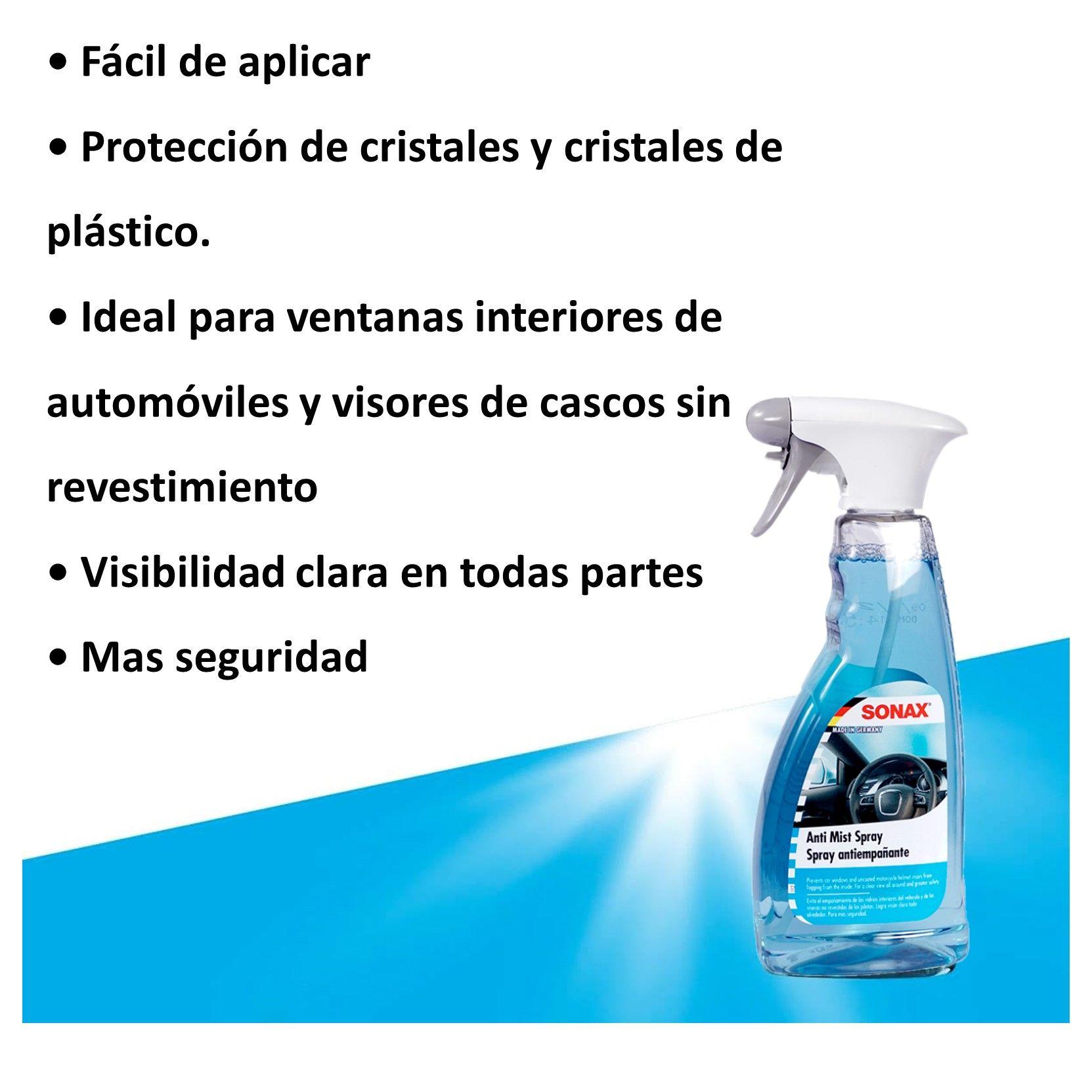Spray Antiempañante SONAX 500ml Visibilidad en Todo Momento-4