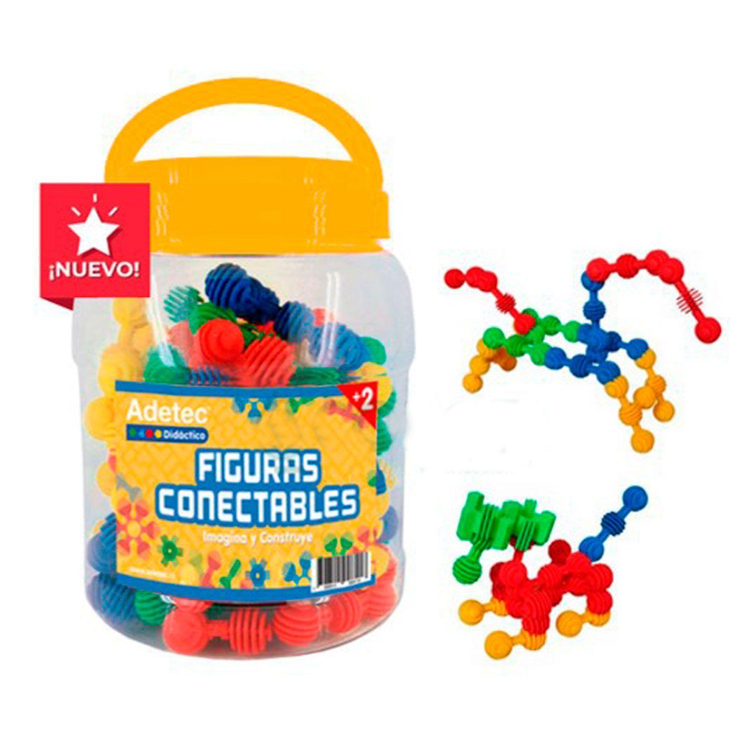 Figuras Conectables Adetec 60 Piezas-3