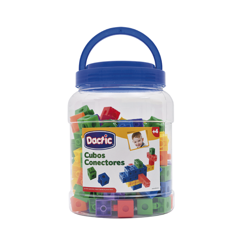 Juego Didáctico Cubos Conectores 130 Piezas-0