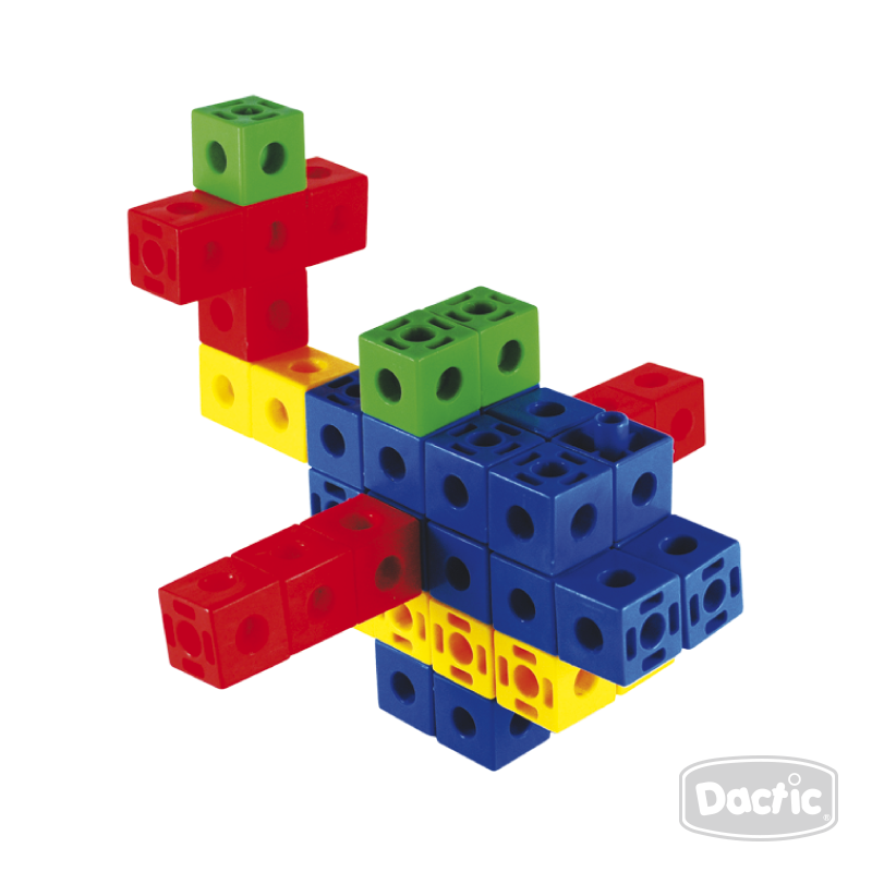 Juego Didáctico Cubos Conectores 130 Piezas-1