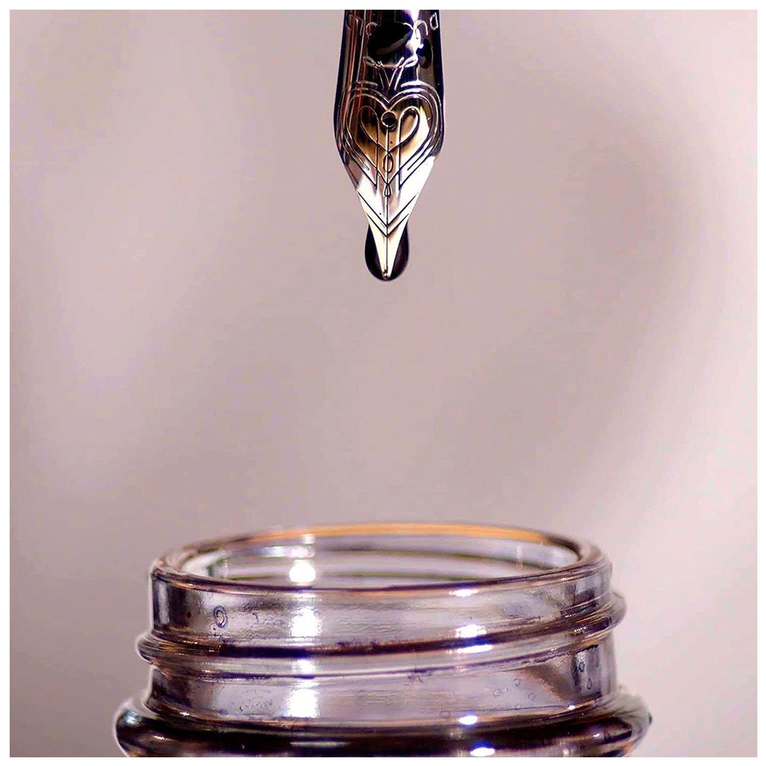 Tinta Para Pluma Quink Botella Tintero Negro 57ml Parker-4