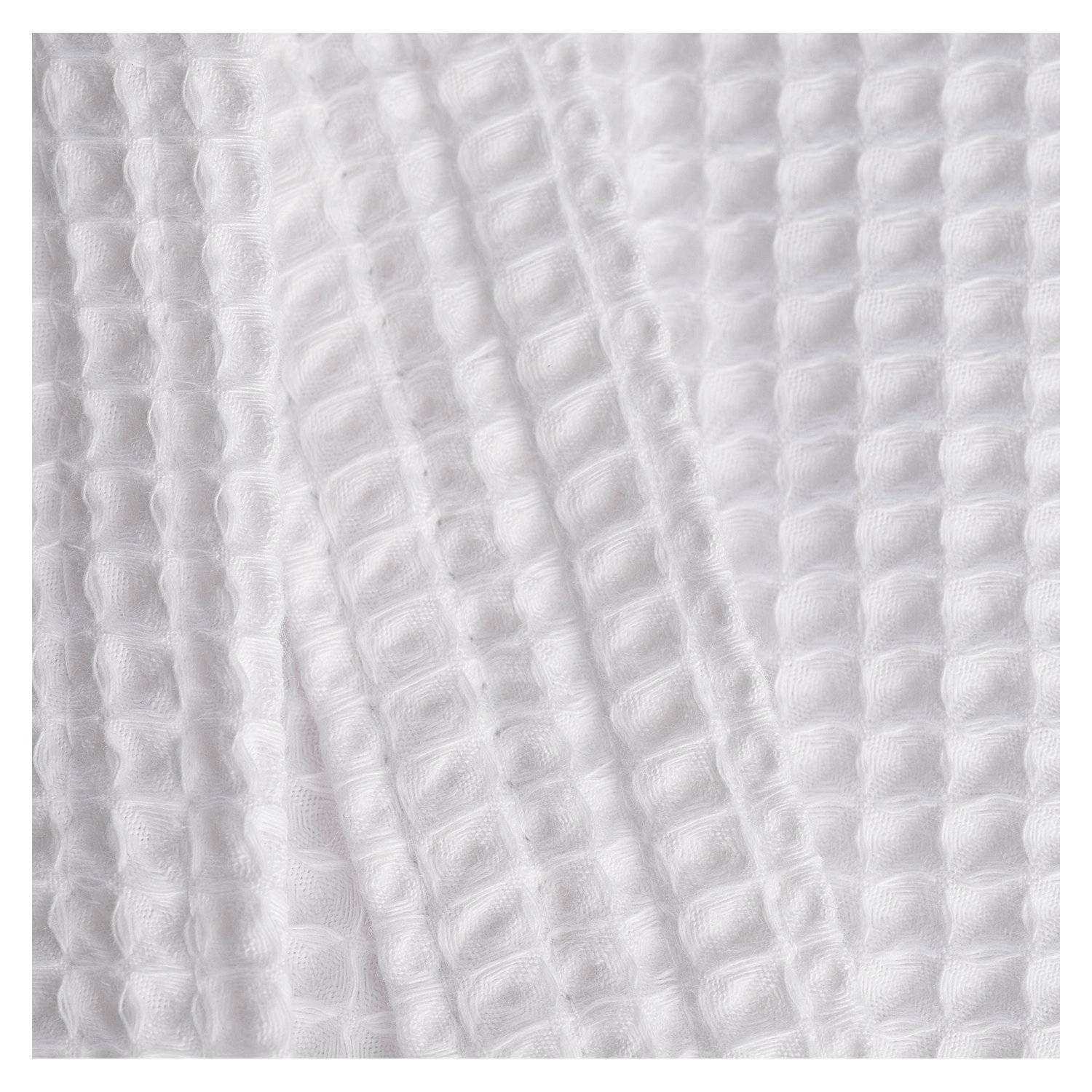 Bata de baño piqué blanca 58% algodón 42% poliéster - Döhler-1