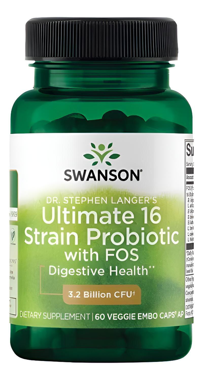 SWA051 Dr.Step Langers Ulmt 16 Strain Probiotic w/Fos 3.2 Billion Cfu 60 Veg Cap-0