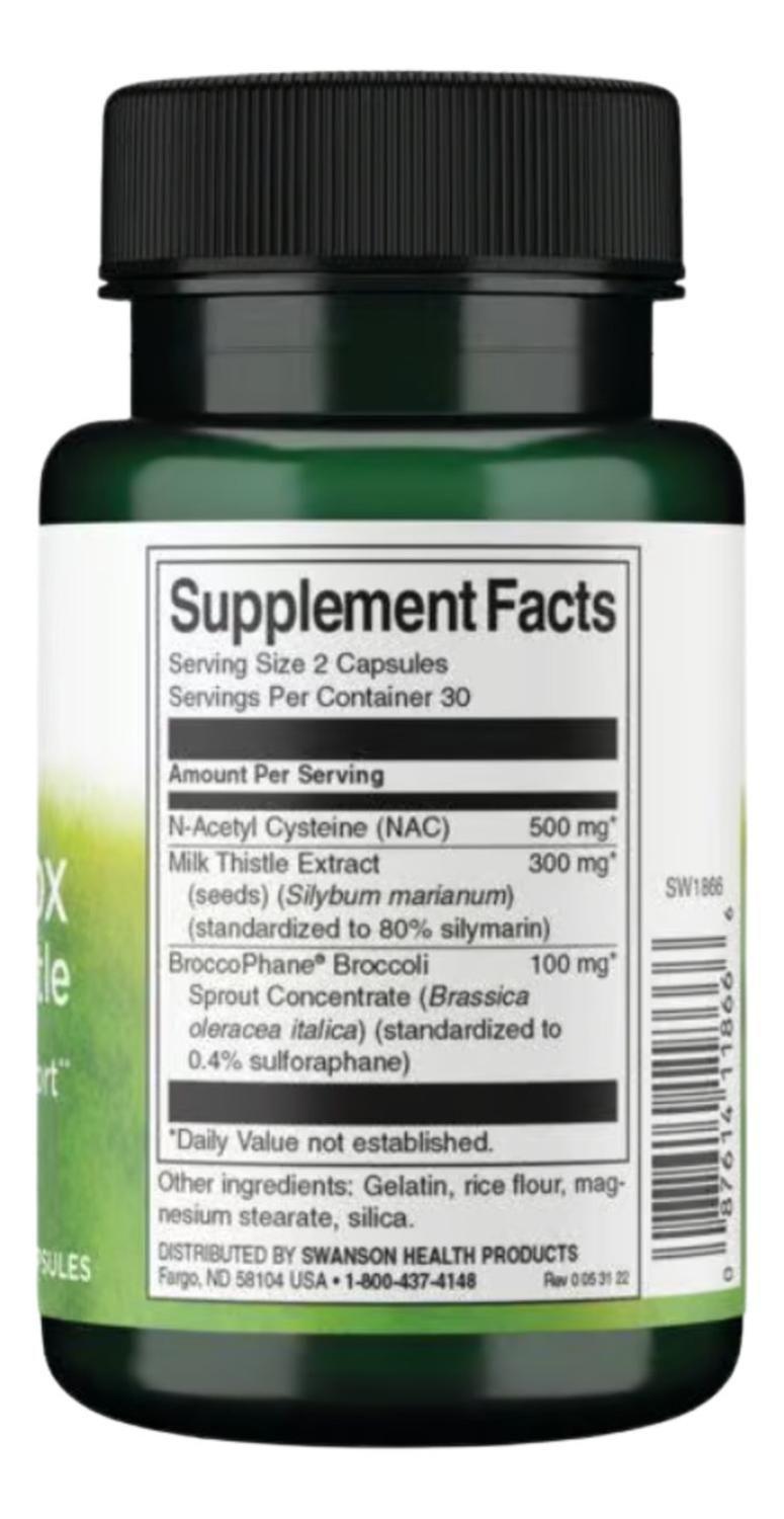 NAC Detox Milk Thistle - 60 CAPS NAC Detox Milk Thistle - 60 CAPS-1