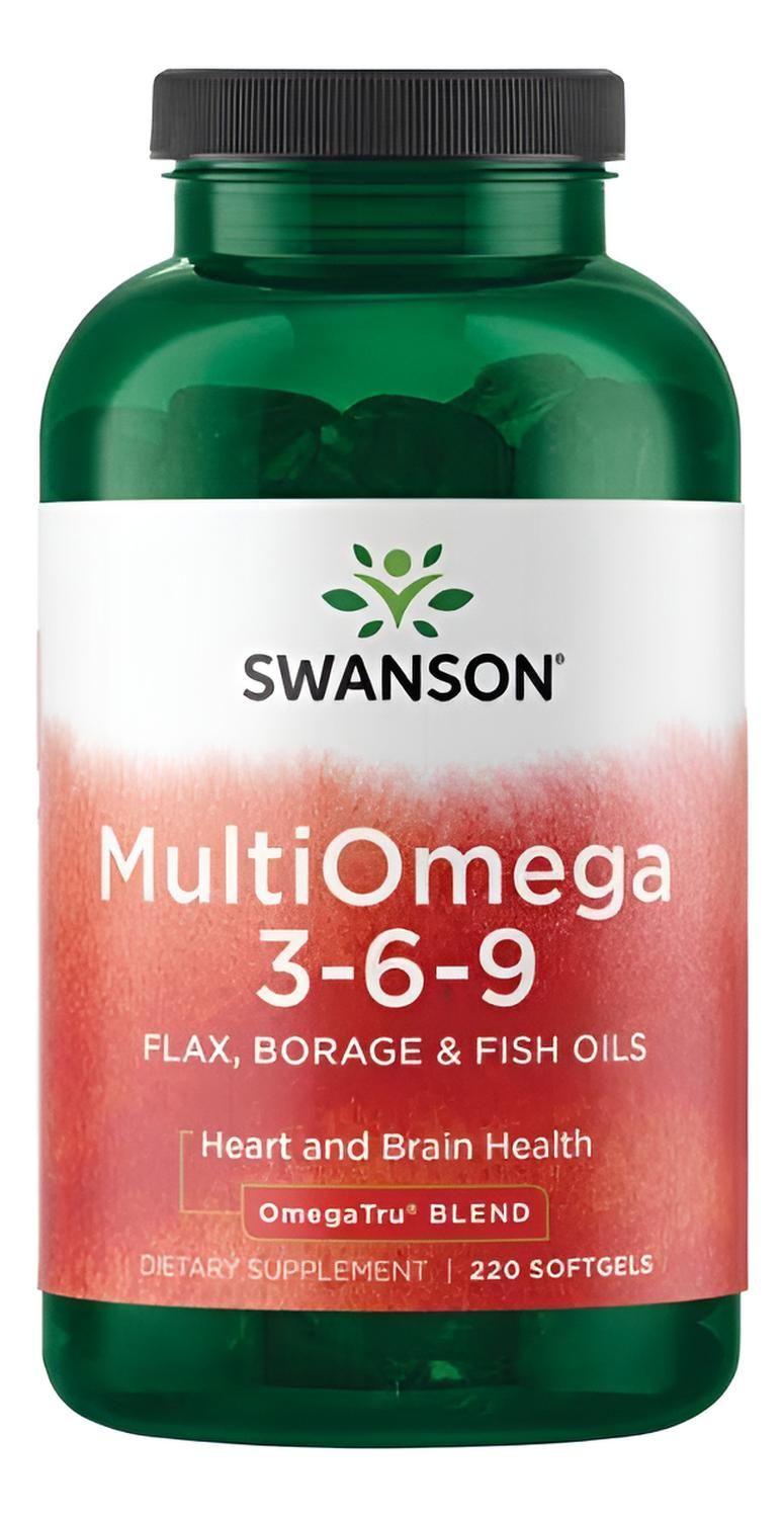SWE083 Multiomega 3-6-9 Flax, Borage & Fish Oils - Omegatru Blend 220 Sgels-0
