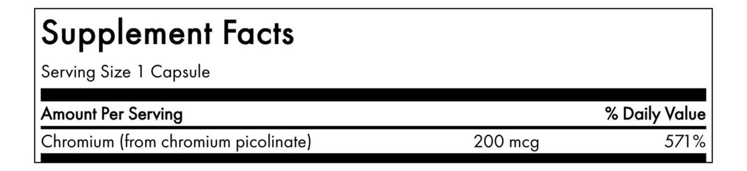 Swanson Chromium Picolinate 200mcg 100 Caps Swanson Chromium Picolinate 200mcg 100 Caps-2