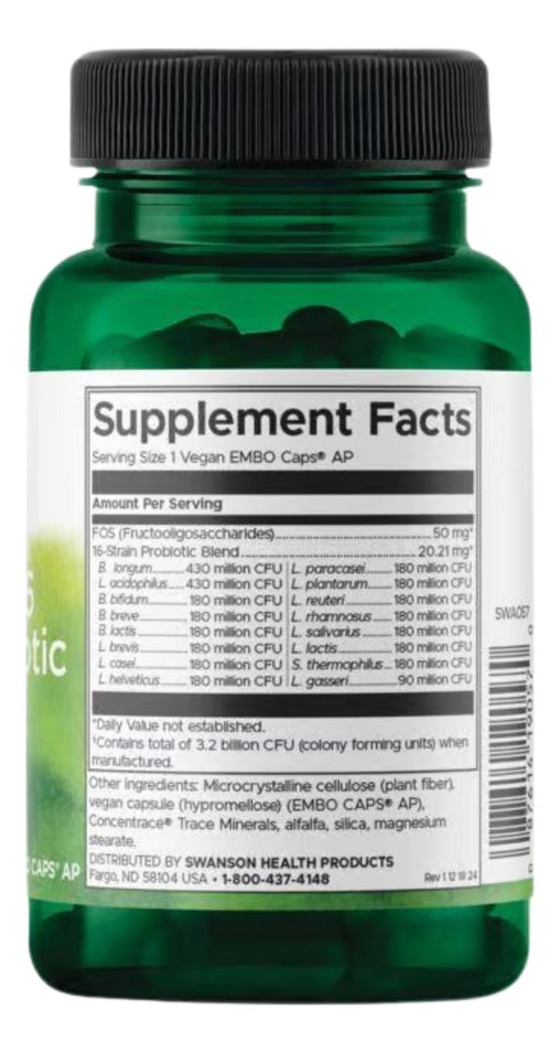 Probiotics Ultimate 30 Veggie Cápsulas Swanson-1