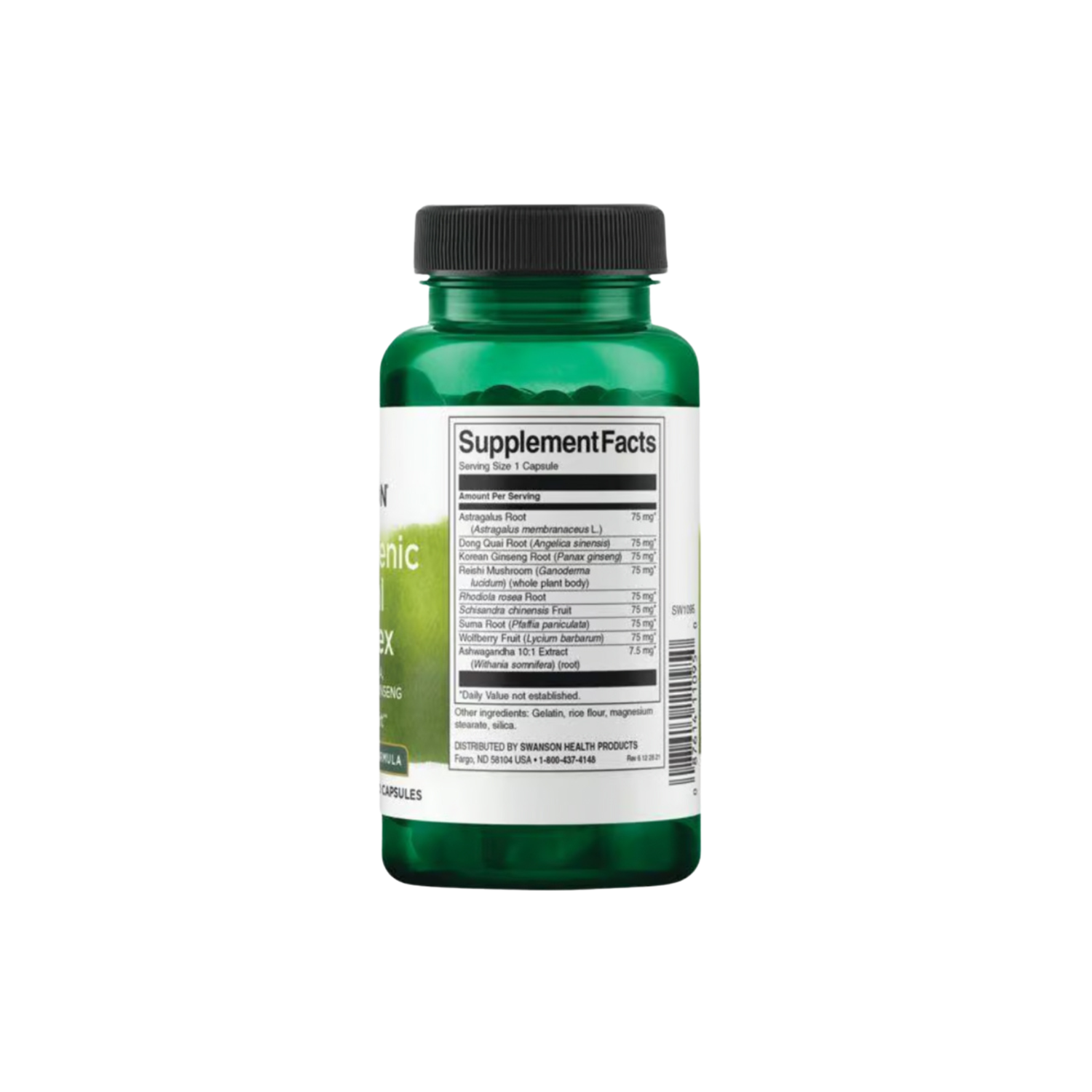 Swanson Adaptogenic Herbal Complex with Rhodiola. Ashwagandha & Ginseng 60 Caps-1