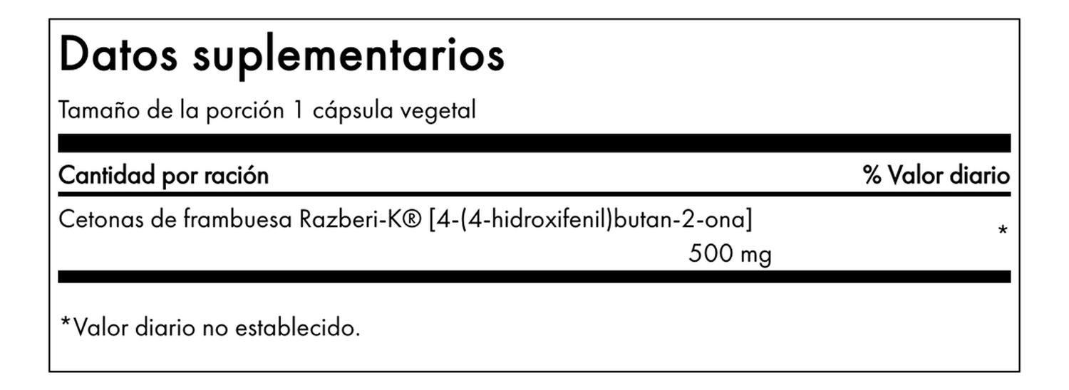 Maximum Strength Razberi-K Raspberry Ketones Swanson 500 mg 60 Veg Caps-2