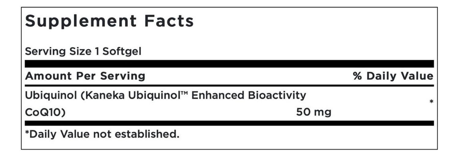 Swanson Ubiquinol 50mg 60 Softgels-3