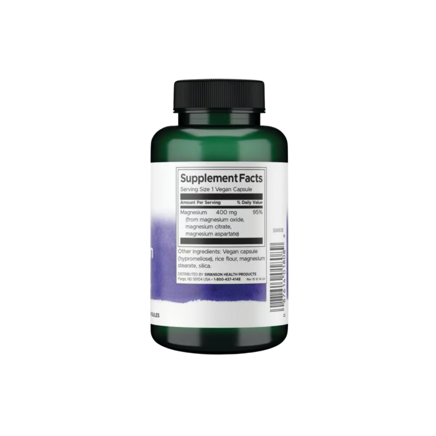 Swanson Triple Magnesium Complex 400 Mg 100 Cápsulas-1
