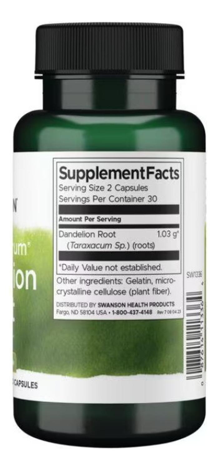SW1336 Full Spectrum Dandelion Root 515 mg 60 Caps-1