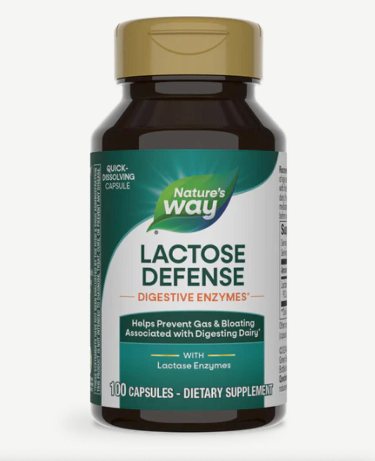 Nature's Way Lactose Defense Digestive Enzymes 100 Caps-0