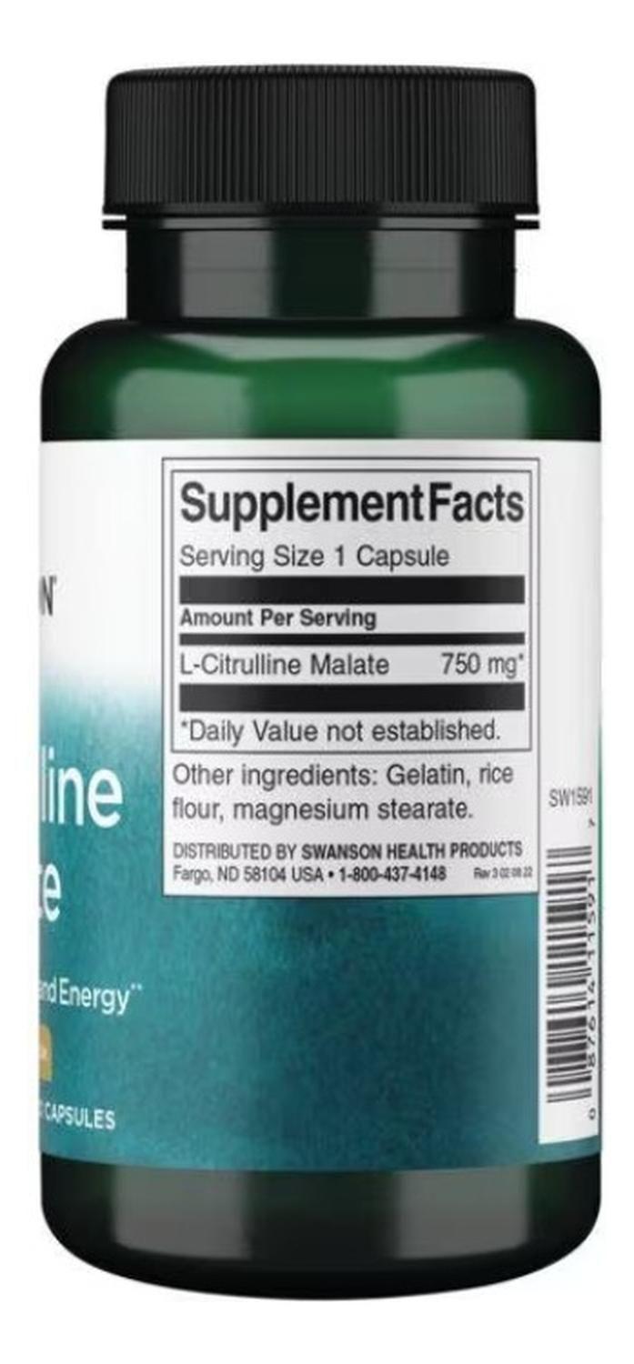 L-Citrulline Malate 750 mg 60 Caps-2