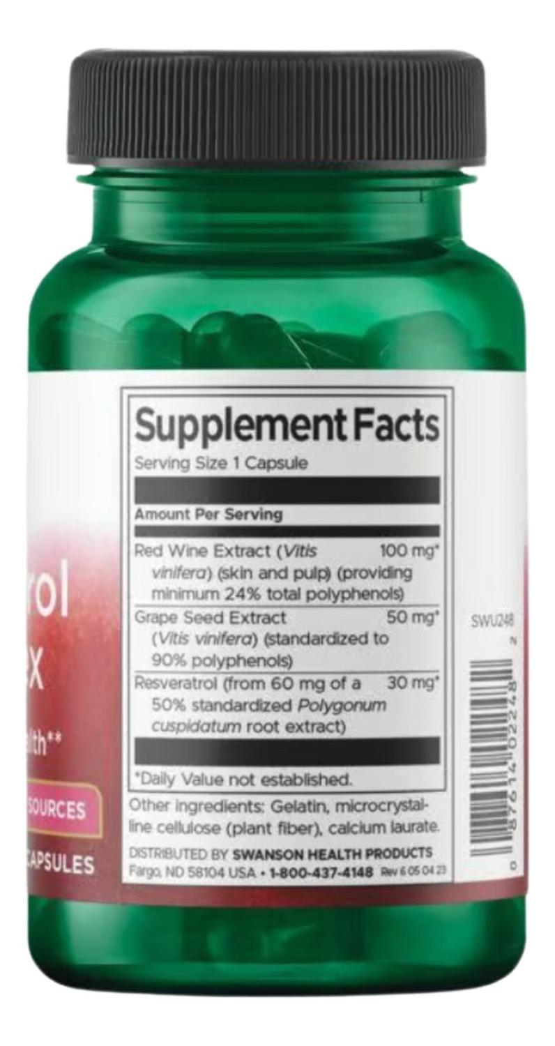 SWU248 Resveratrol Complex 180 mg 60 Caps-1