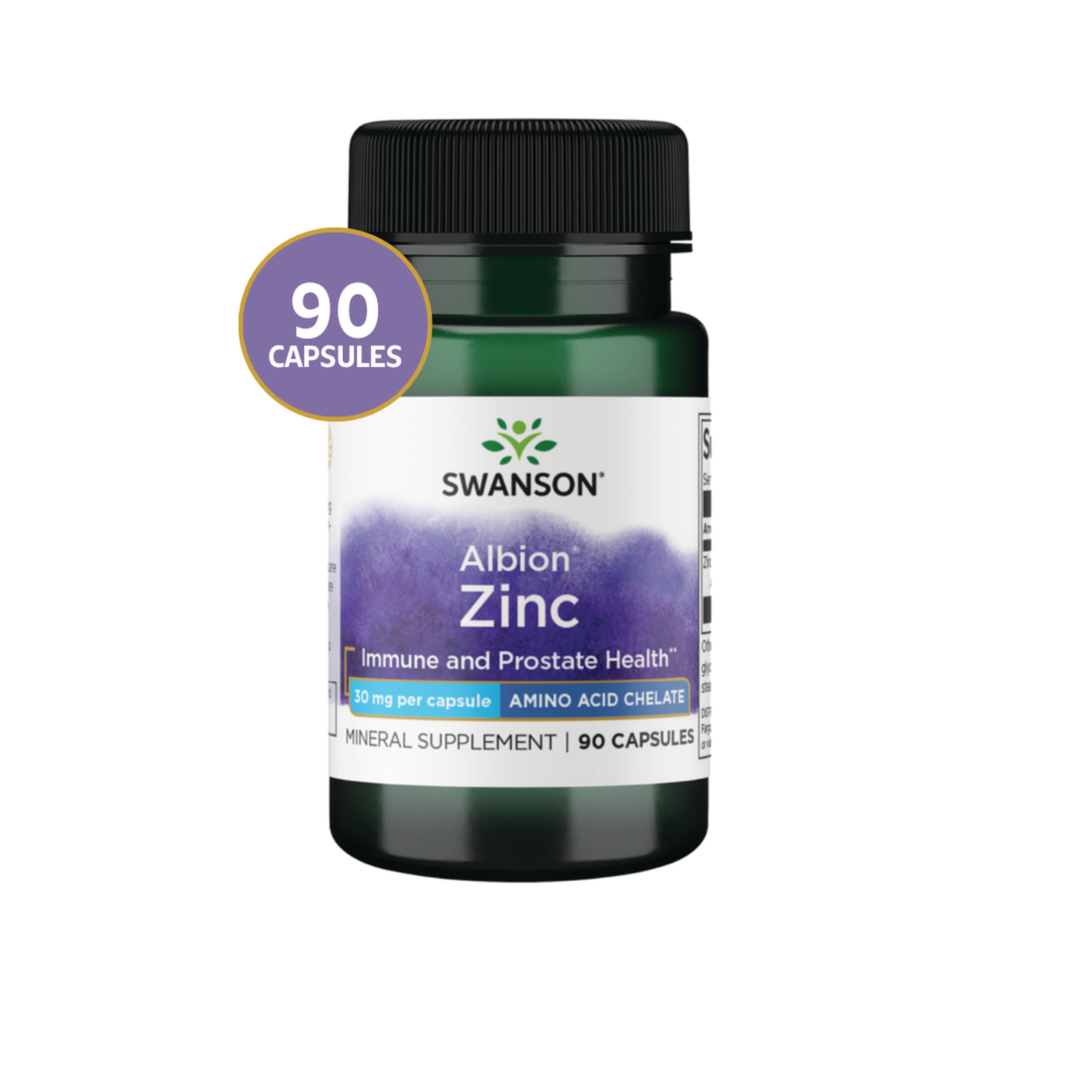Swanson Albion Zinc 30 mg 90 Caps-0