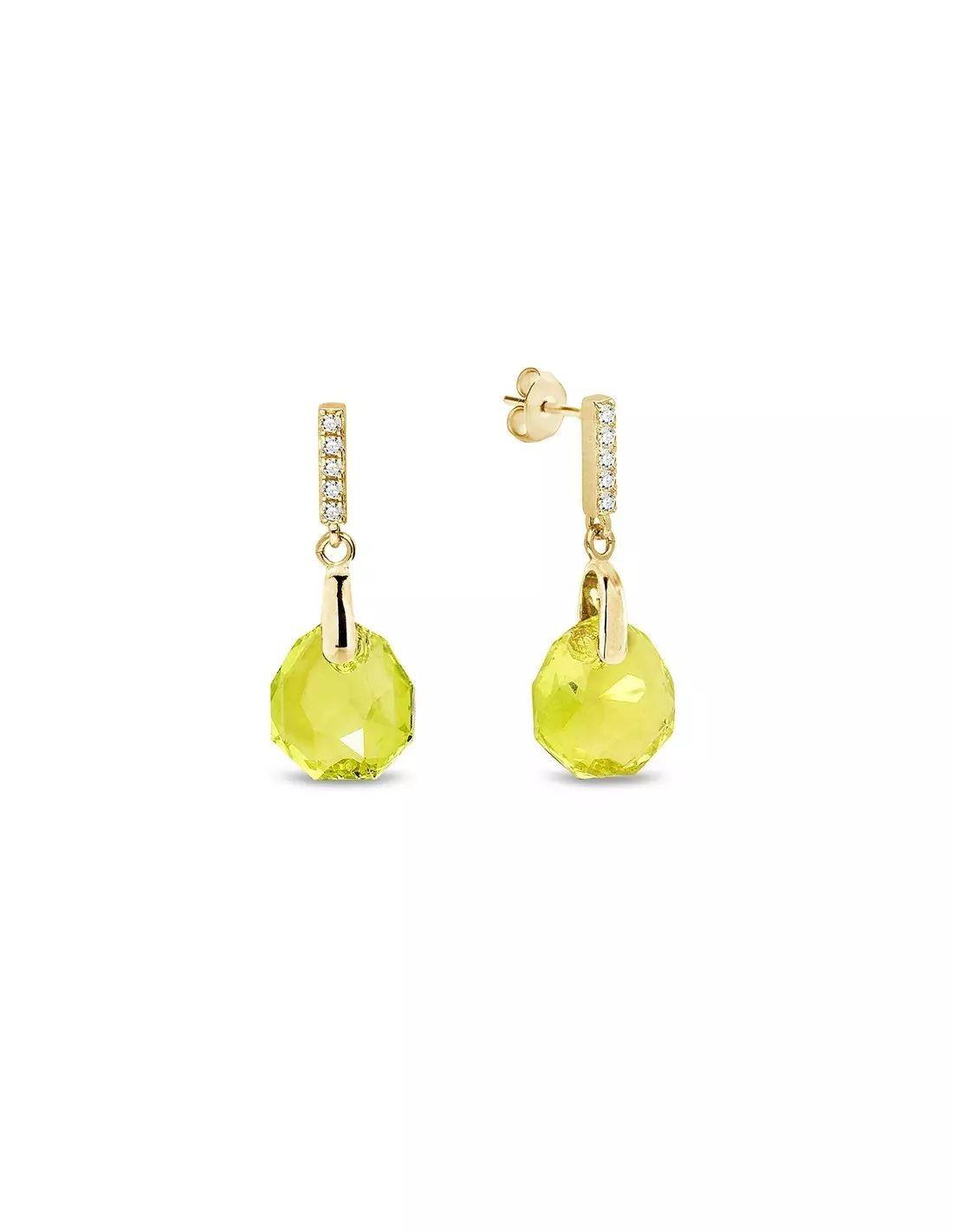 Pendientes Calathea Citrus-0