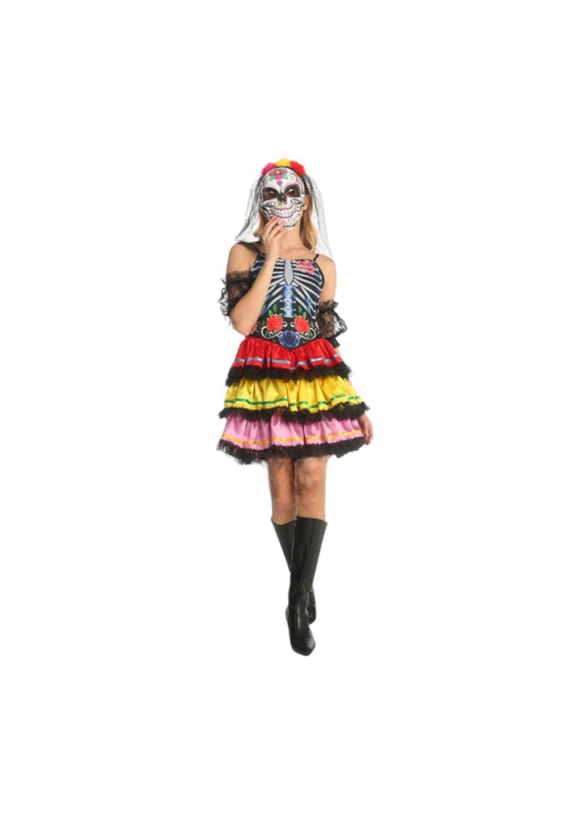 Disfraz Cosplay Catrina Dia de Muertos Esqueleto-1
