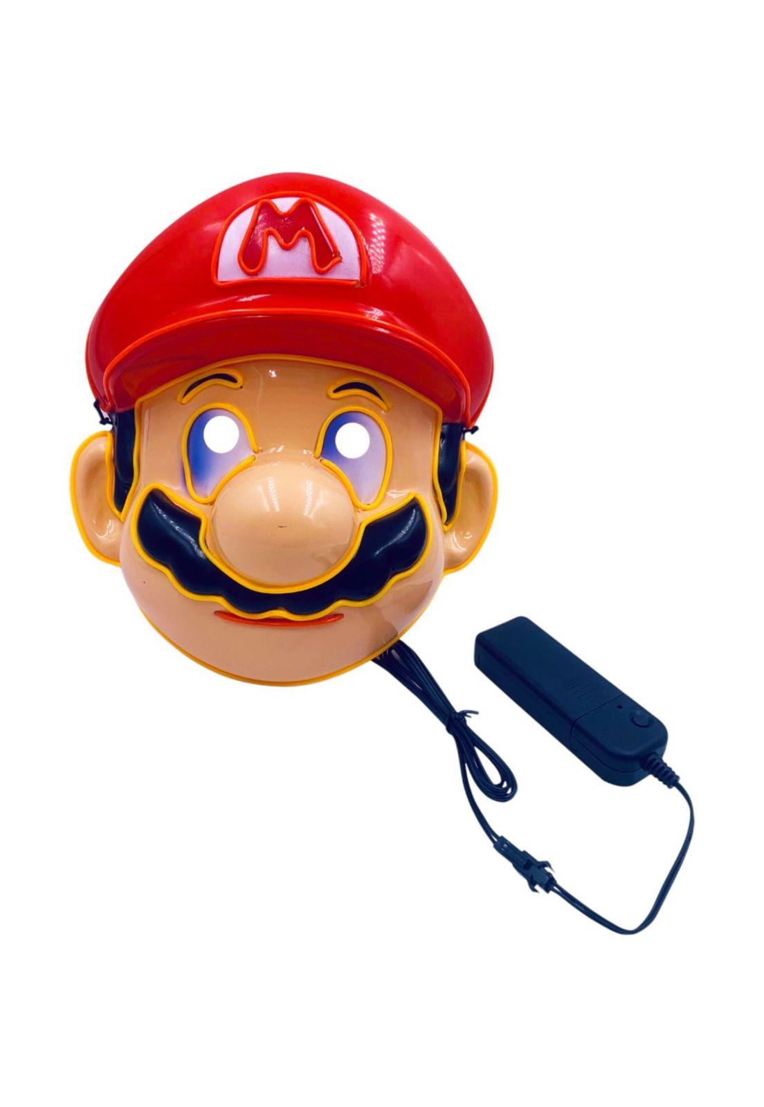 Máscara Accesorio Cosplay De Super Mario LED Para Fiesta-4