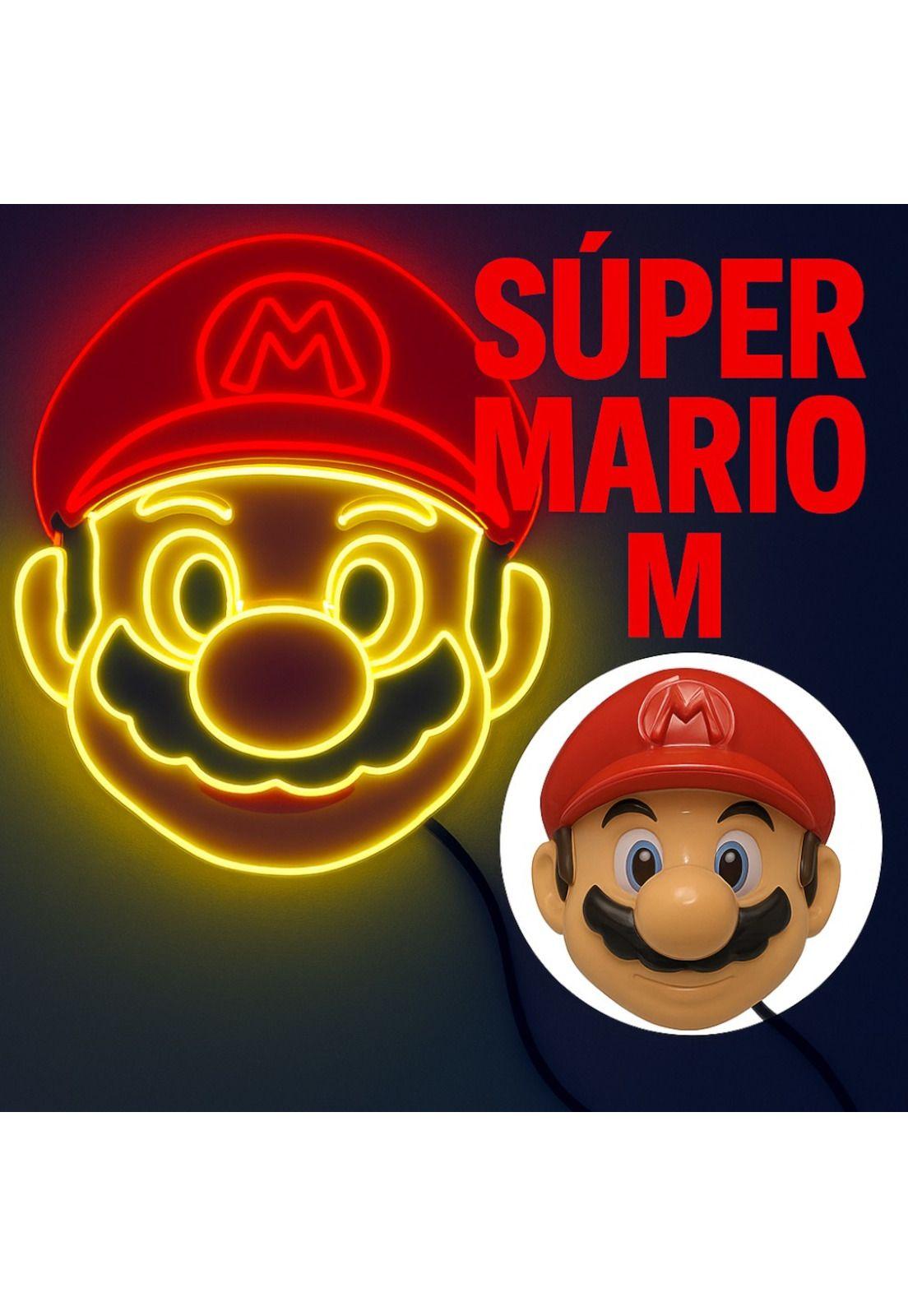 Máscara Accesorio Cosplay De Super Mario LED Para Fiesta-6