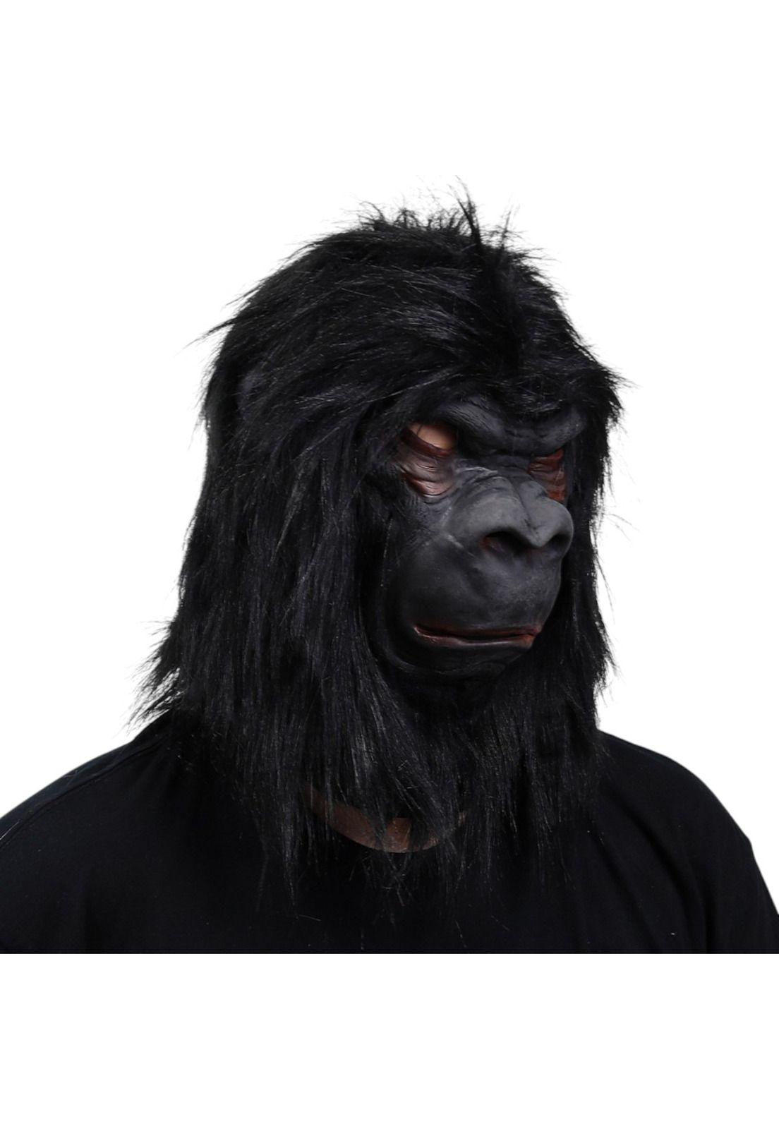 Máscara Látex Gorila Realista Disfraz Adulto Halloween-5