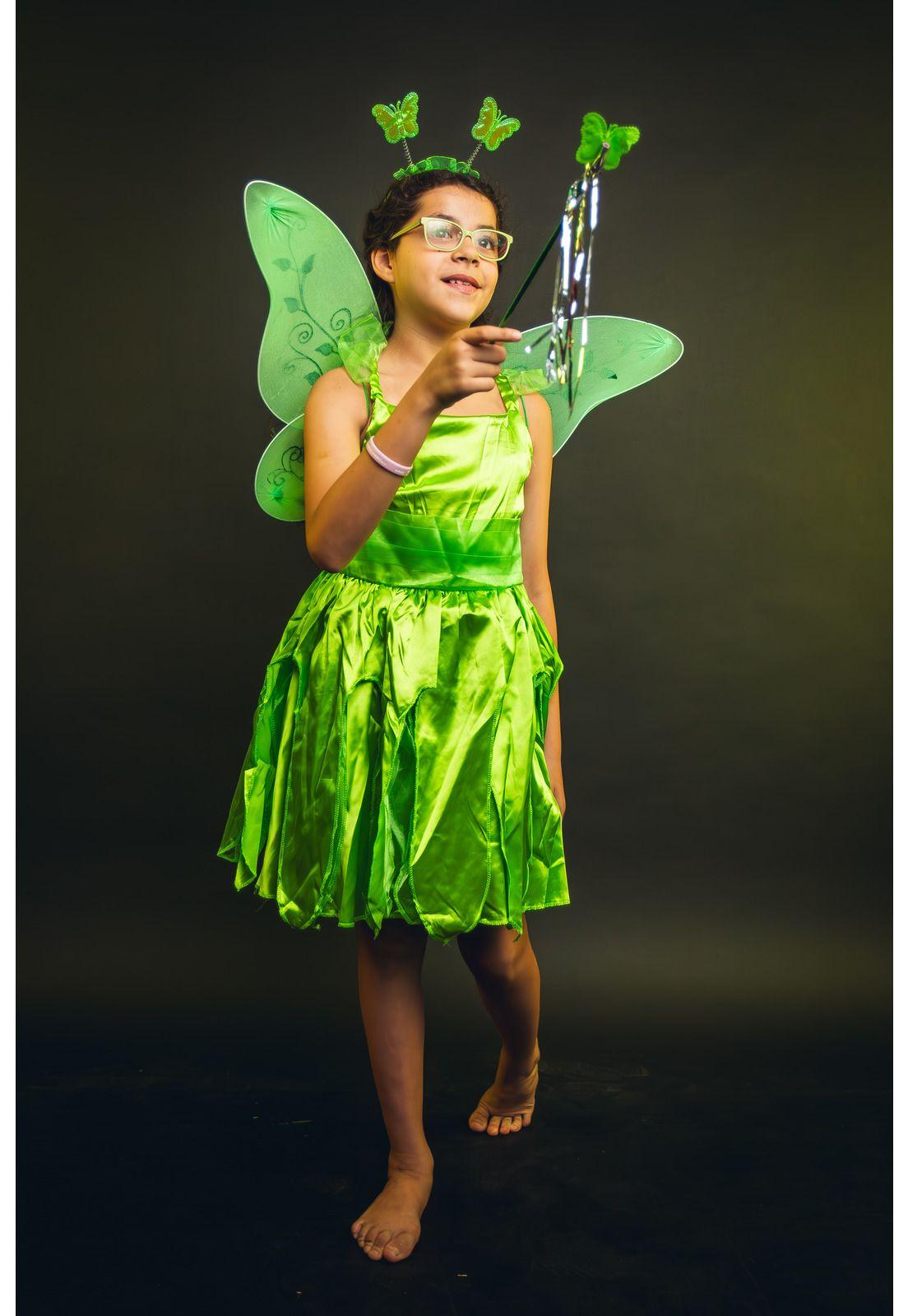 Disfraz Infantil Completo Campanita Tinker Bell Disney-5