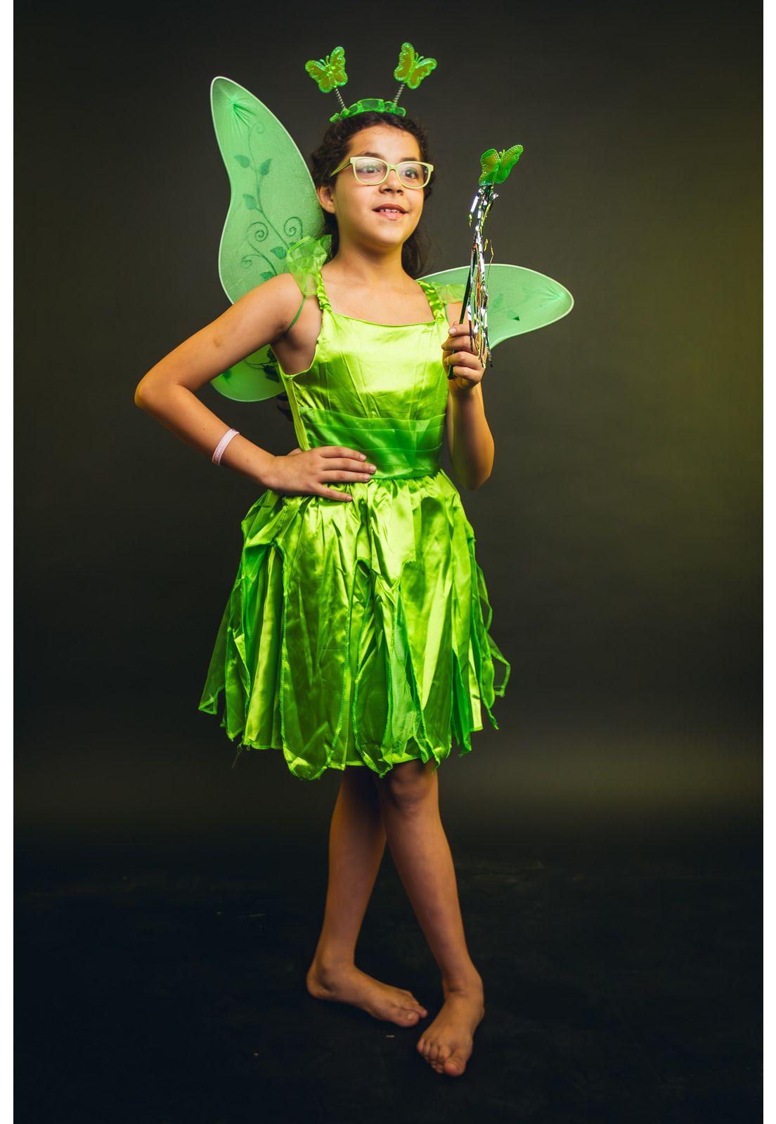 Disfraz Infantil Completo Campanita Tinker Bell Disney-6