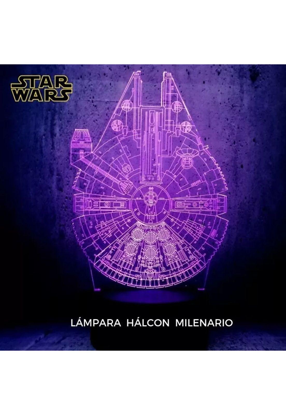 Lampara 3D Star Wars Halcon Milenario-3