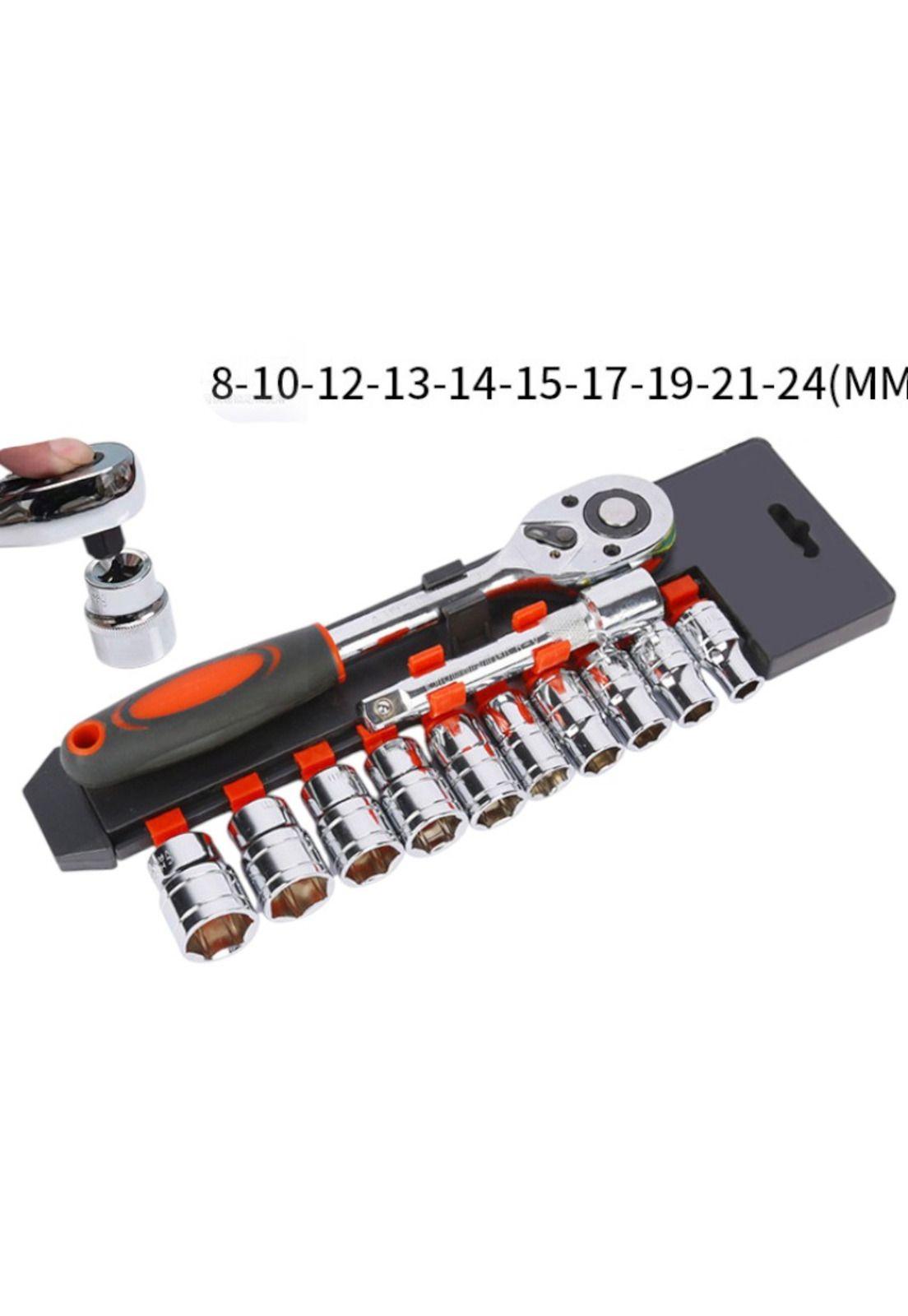 Set Juego Dados 12 Pieza Chicharra 1/2 Cromo Herramientas-3