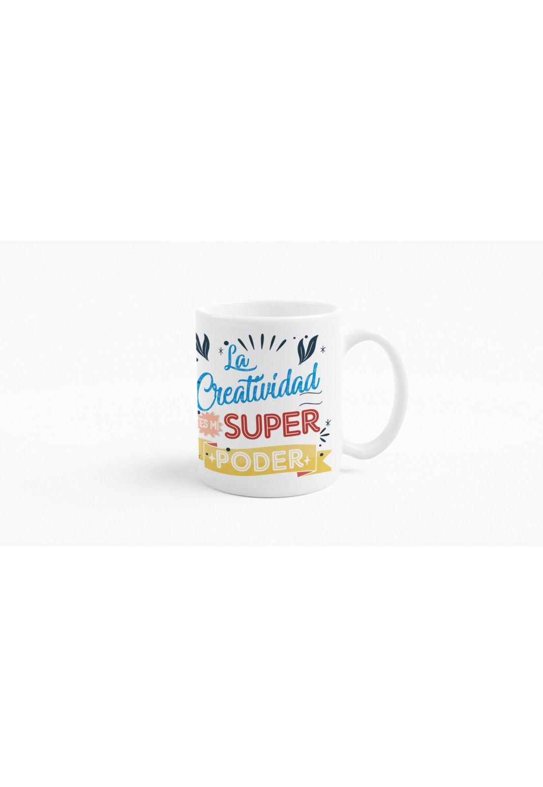 Tazones tazas blancas La creatividad es mi superpoder-2
