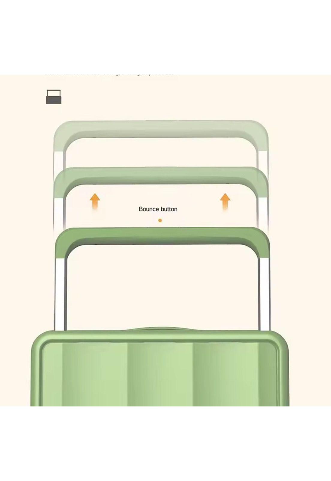 Maleta de Viaje Con Cargador 50 cm Verde-4