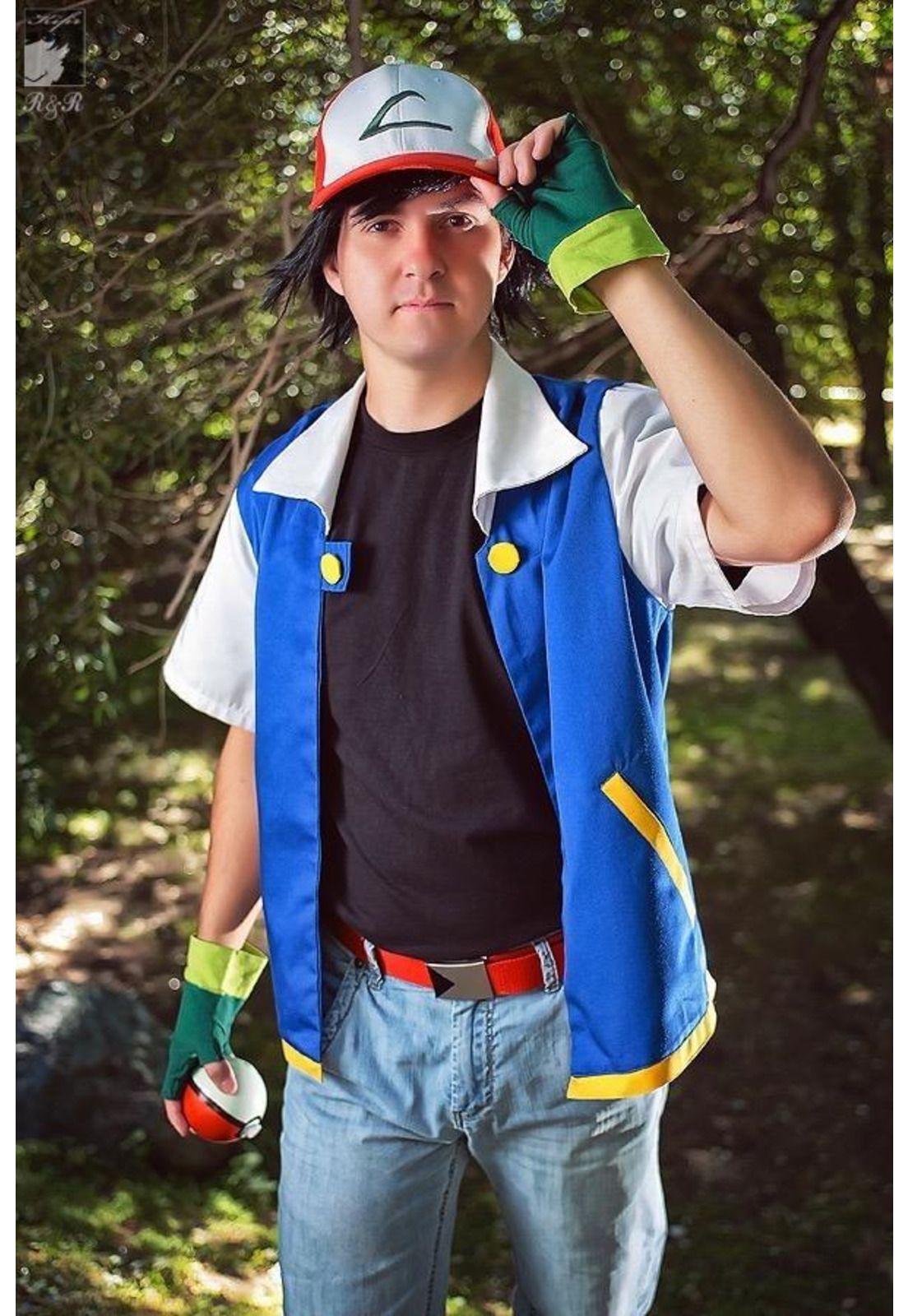 Disfraz de Ash Ketchum Pokemon para adulto-0