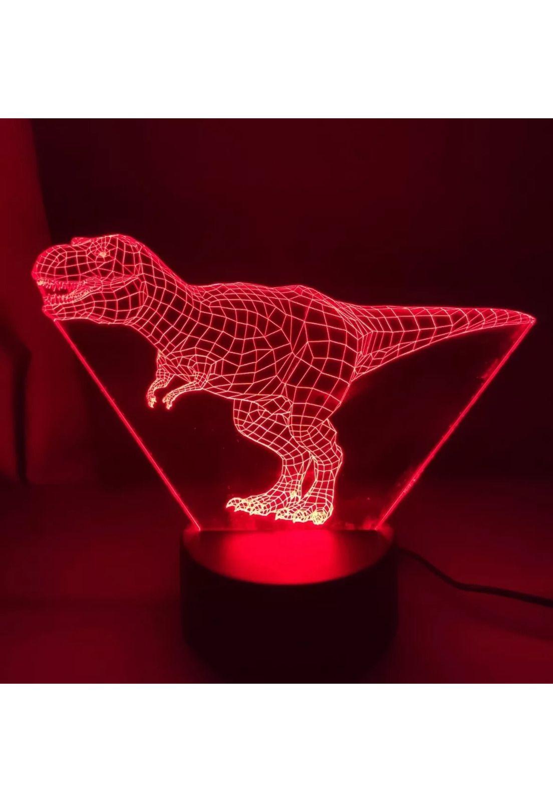 Lampara 3D Dinosaurio T-rex-4